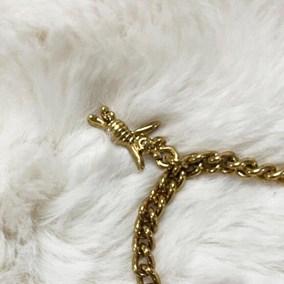 Vintage Disney Gold Tone Winnie the Pooh Charm Bracelet - Picture 5 of 9